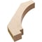Ekena Millwork 3-inch W x 18-inch D x 18-inch H Imperial Rough Cedar Woodgrain TimberThane Knee Brace, Primed BRCUR03X18X18IMPRCPR - alternate 2